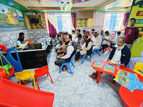 Parent teacher guardian meeting inside classroom