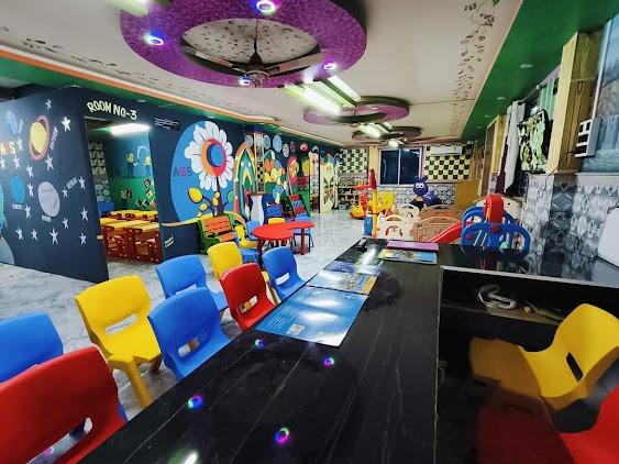 School hall room and reception area